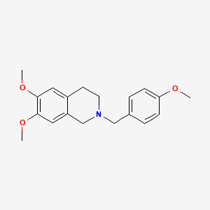 molecular formula C19H23NO3 B5786982 6,7-二甲氧基-2-(4-甲氧基苄基)-1,2,3,4-四氢异喹啉 