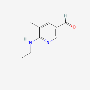 molecular formula C10H14N2O B578701 5-Methyl-6-(propylamino)nicotinaldehyde CAS No. 1355232-54-0