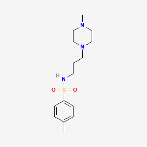 molecular formula C15H25N3O2S B5787016 4-methyl-N-[3-(4-methylpiperazin-1-yl)propyl]benzenesulfonamide 