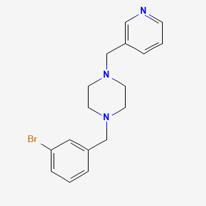 molecular formula C17H20BrN3 B5787021 1-(3-bromobenzyl)-4-(3-pyridinylmethyl)piperazine 