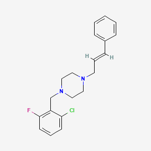 molecular formula C20H22ClFN2 B5787030 1-(2-chloro-6-fluorobenzyl)-4-(3-phenyl-2-propen-1-yl)piperazine 