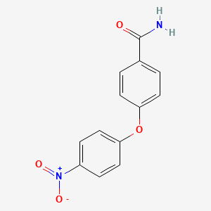 molecular formula C13H10N2O4 B5787036 4-(4-硝基苯氧基)苯甲酰胺 