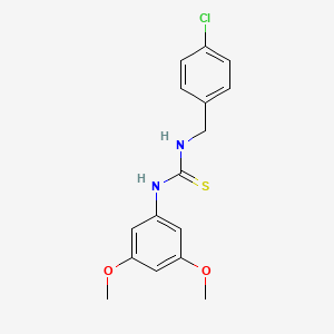 molecular formula C16H17ClN2O2S B5787057 N-(4-chlorobenzyl)-N'-(3,5-dimethoxyphenyl)thiourea 