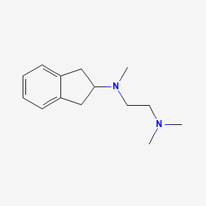 molecular formula C14H22N2 B5787074 2,3-dihydro-1H-inden-2-yl[2-(dimethylamino)ethyl]methylamine 