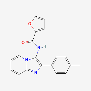 molecular formula C19H15N3O2 B5787077 N-[2-(4-methylphenyl)imidazo[1,2-a]pyridin-3-yl]-2-furamide 