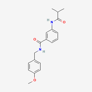 molecular formula C19H22N2O3 B5787086 3-(isobutyrylamino)-N-(4-methoxybenzyl)benzamide 