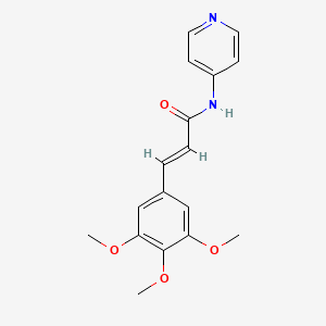 molecular formula C17H18N2O4 B5787092 (E)-N-(4-PYRIDYL)-3-(3,4,5-TRIMETHOXYPHENYL)-2-PROPENAMIDE 