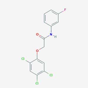 molecular formula C14H9Cl3FNO2 B5787112 N-(3-fluorophenyl)-2-(2,4,5-trichlorophenoxy)acetamide 