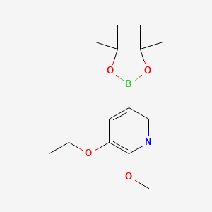 3-Isopropoxy-2-methoxy-5-(4,4,5,5-tetramethyl-[1,3,2]dioxaborolan-2-yl)pyridine