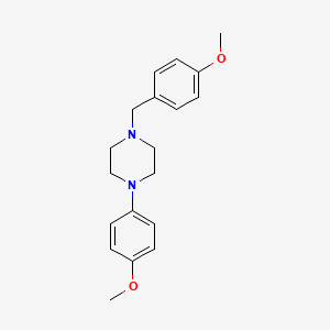 molecular formula C19H24N2O2 B5787181 1-(4-methoxybenzyl)-4-(4-methoxyphenyl)piperazine 