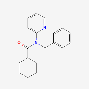 N-benzyl-N-2-pyridinylcyclohexanecarboxamide
