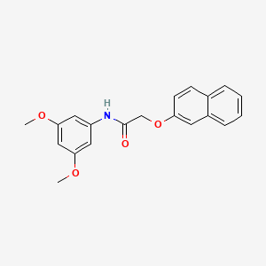 molecular formula C20H19NO4 B5787200 N-(3,5-dimethoxyphenyl)-2-(2-naphthyloxy)acetamide 
