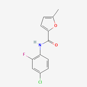 N-(4-chloro-2-fluorophenyl)-5-methyl-2-furamide