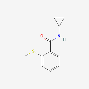 molecular formula C11H13NOS B5787289 N-cyclopropyl-2-(methylthio)benzamide 