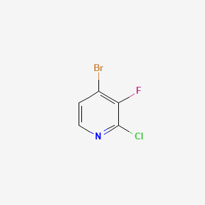 molecular formula C5H2BrClFN B578729 4-溴-2-氯-3-氟吡啶 CAS No. 1211526-56-5