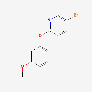 molecular formula C12H10BrNO2 B578731 5-Bromo-2-(3-methoxyphenoxy)pyridine CAS No. 1249147-55-4