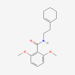 molecular formula C17H23NO3 B5787320 N-[2-(1-cyclohexen-1-yl)ethyl]-2,6-dimethoxybenzamide 
