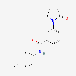 N-(4-methylphenyl)-3-(2-oxo-1-pyrrolidinyl)benzamide