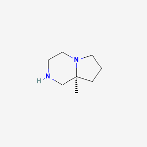 molecular formula C8H16N2 B578734 (S)-8a-Methyloctahydropyrrolo[1,2-a]pyrazine CAS No. 1261569-85-0