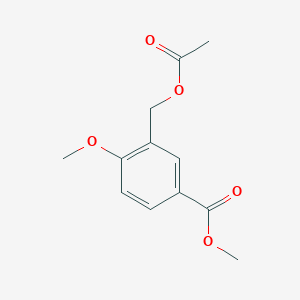 molecular formula C12H14O5 B5787342 methyl 3-[(acetyloxy)methyl]-4-methoxybenzoate 