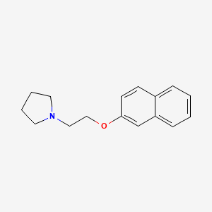 molecular formula C16H19NO B5787350 1-[2-(2-naphthyloxy)ethyl]pyrrolidine 
