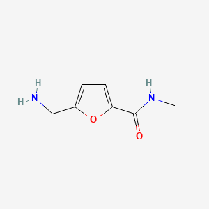 molecular formula C7H10N2O2 B578737 5-（氨基甲基）-N-甲基呋喃-2-甲酰胺 CAS No. 1210706-38-9