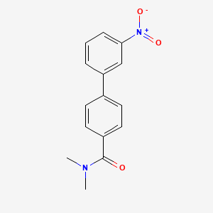molecular formula C15H14N2O3 B578743 N,N-Dimethyl-4-(3-nitrophenyl)benzamide CAS No. 1355247-88-9