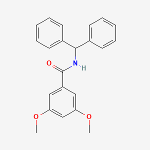 molecular formula C22H21NO3 B5787434 N-(diphenylmethyl)-3,5-dimethoxybenzamide 
