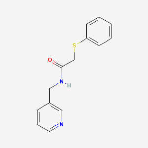2-(phenylthio)-N-(3-pyridinylmethyl)acetamide