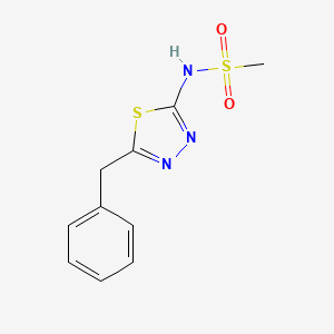 molecular formula C10H11N3O2S2 B5787495 N-(5-benzyl-1,3,4-thiadiazol-2-yl)methanesulfonamide 