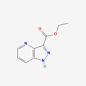 molecular formula C9H9N3O2 B578752 1H-吡唑并[4,3-B]吡啶-3-羧酸乙酯 CAS No. 1234616-14-8