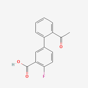 B578754 5-(2-Acetylphenyl)-2-fluorobenzoic acid CAS No. 1345471-80-8