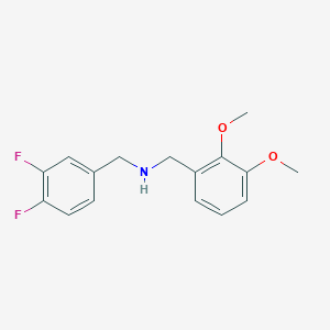 molecular formula C16H17F2NO2 B5787564 (3,4-difluorobenzyl)(2,3-dimethoxybenzyl)amine 