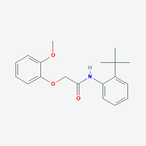 molecular formula C19H23NO3 B5787567 N-(2-tert-butylphenyl)-2-(2-methoxyphenoxy)acetamide 