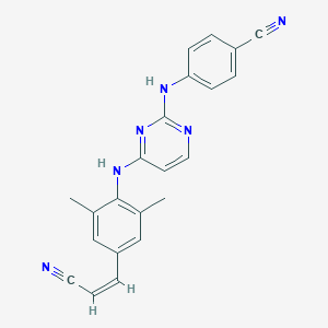 molecular formula C22H18N6 B057876 利匹韦林，(Z)- CAS No. 500287-94-5