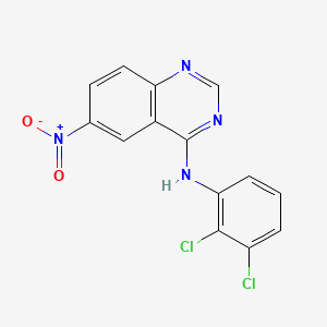 B578760 N-(2,3-dichlorophenyl)-6-nitro-4-Quinazolinamine CAS No. 1233868-85-3