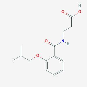 molecular formula C14H19NO4 B5787630 N-(2-isobutoxybenzoyl)-beta-alanine 
