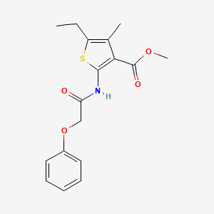 methyl 5-ethyl-4-methyl-2-(2-phenoxyacetamido)thiophene-3-carboxylate