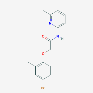 molecular formula C15H15BrN2O2 B5787644 2-(4-bromo-2-methylphenoxy)-N-(6-methyl-2-pyridinyl)acetamide 