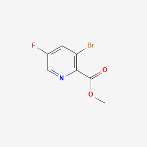 molecular formula C7H5BrFNO2 B578765 Methyl-3-Brom-5-Fluorpyridin-2-carboxylat CAS No. 1214337-00-4