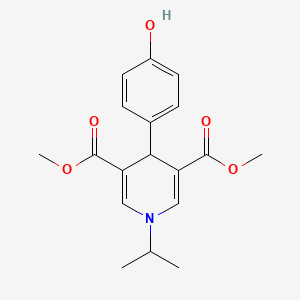molecular formula C18H21NO5 B5787656 dimethyl 4-(4-hydroxyphenyl)-1-isopropyl-1,4-dihydro-3,5-pyridinedicarboxylate 