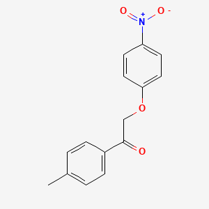 molecular formula C15H13NO4 B5787665 1-(4-methylphenyl)-2-(4-nitrophenoxy)ethanone 