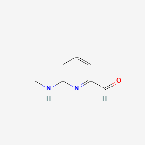 molecular formula C7H8N2O B578767 6-(Methylamino)pyridine-2-carbaldehyde CAS No. 1314977-68-8