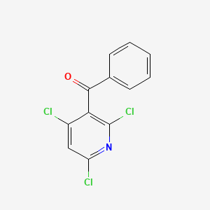 molecular formula C12H6Cl3NO B578769 苯基(2,4,6-三氯吡啶-3-基)甲酮 CAS No. 1353056-45-7