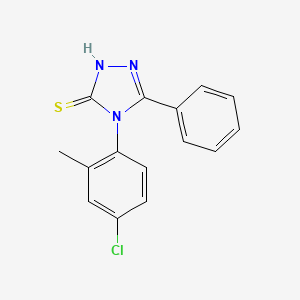 molecular formula C15H12ClN3S B5787733 4-(4-chloro-2-methylphenyl)-5-phenyl-4H-1,2,4-triazole-3-thiol 