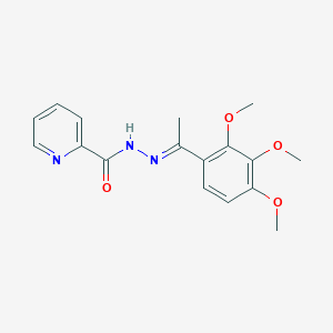 molecular formula C17H19N3O4 B5787764 N'-[1-(2,3,4-trimethoxyphenyl)ethylidene]-2-pyridinecarbohydrazide 
