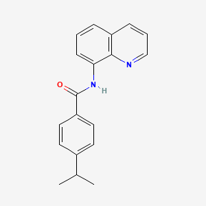 molecular formula C19H18N2O B5787771 4-isopropyl-N-8-quinolinylbenzamide 