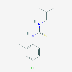 molecular formula C12H17ClN2S B5787782 N-(4-chloro-2-methylphenyl)-N'-isobutylthiourea 