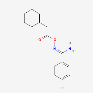 4-chloro-N'-[(cyclohexylacetyl)oxy]benzenecarboximidamide