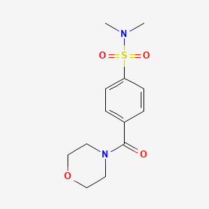 molecular formula C13H18N2O4S B5787835 N,N-dimethyl-4-(4-morpholinylcarbonyl)benzenesulfonamide 